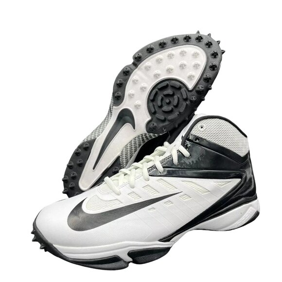 Nike Vapor 3/4 Destroyer - Sz 13.5 Men Football Shoes White Black 527879-100 NEW main image 4